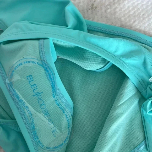 Bleu Rod Beattie Goddess Tie Front Underwire Bikini Top Size 40D & Bottom Sz 14 - Picture 7 of 8